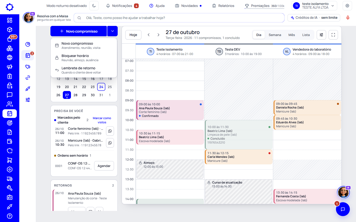 Passo 6: Abra o menu do «Novo»