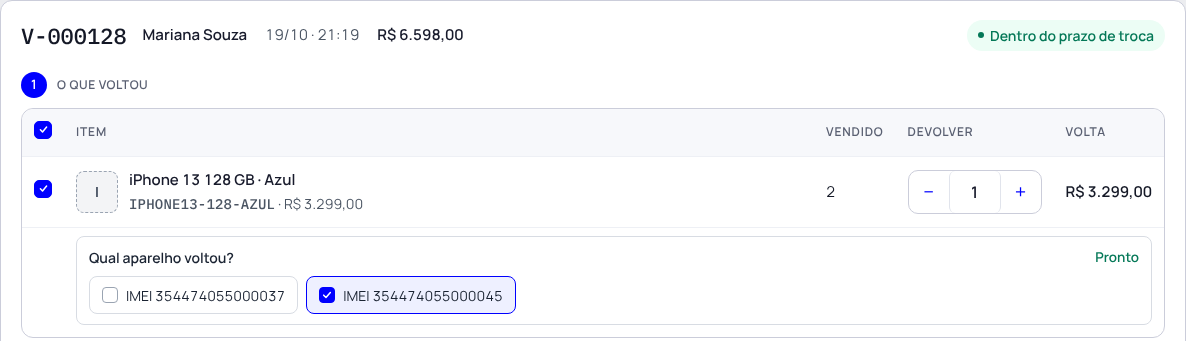 Passo 8: O aparelho volta junto com a peça
