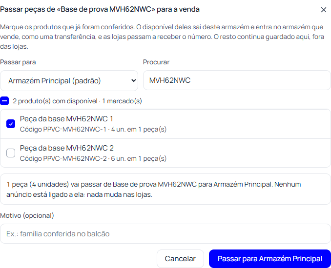 Passo 3: Passe para a venda aos poucos, produto por produto