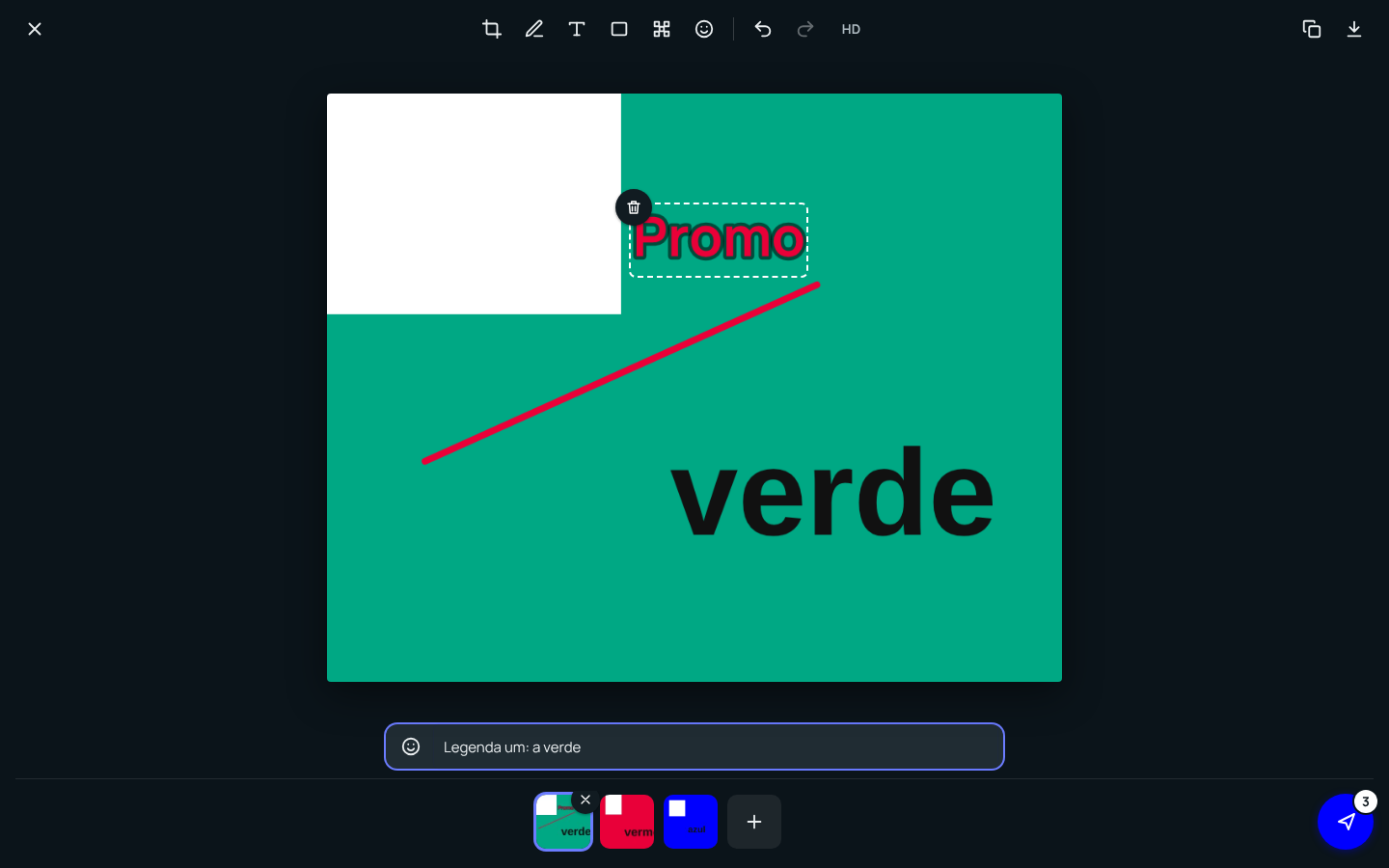 Passo 24: Mandar várias fotos e editar antes de enviar