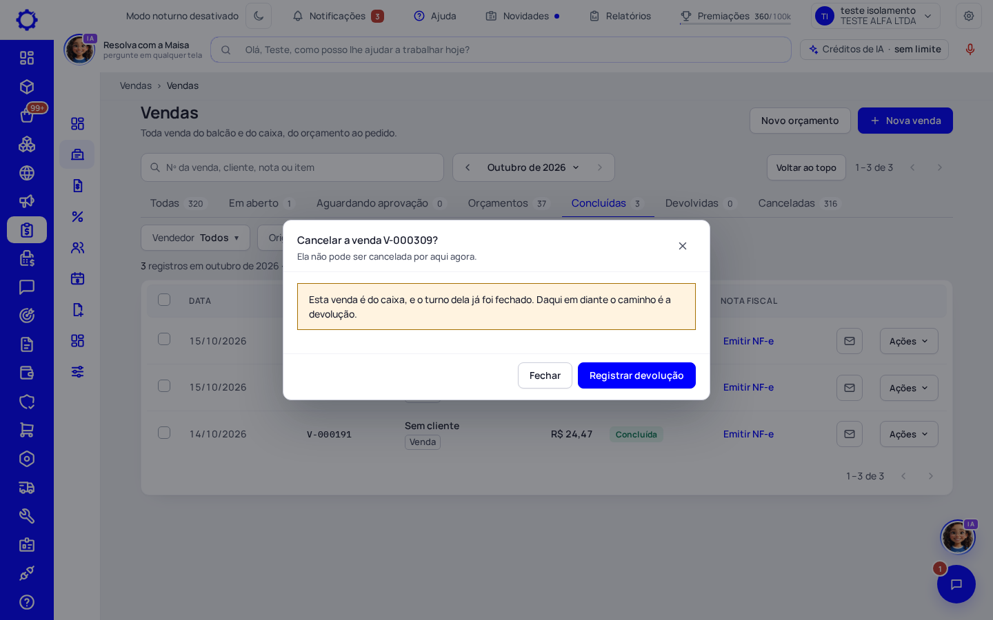 Passo 3: Quando não dá para cancelar