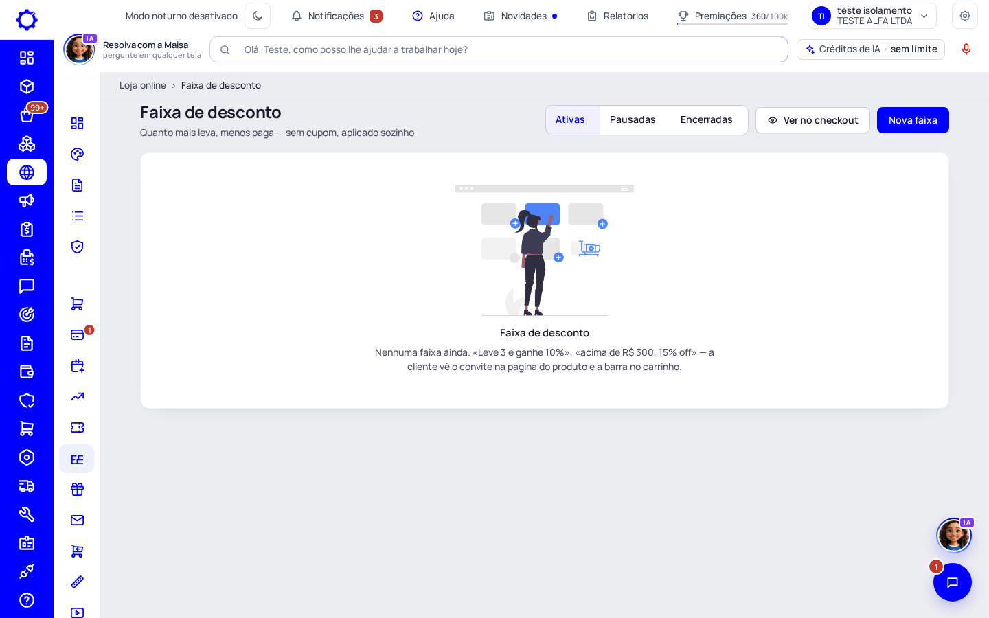 Passo 5: Faixa de desconto e «Compre X, leve Y»