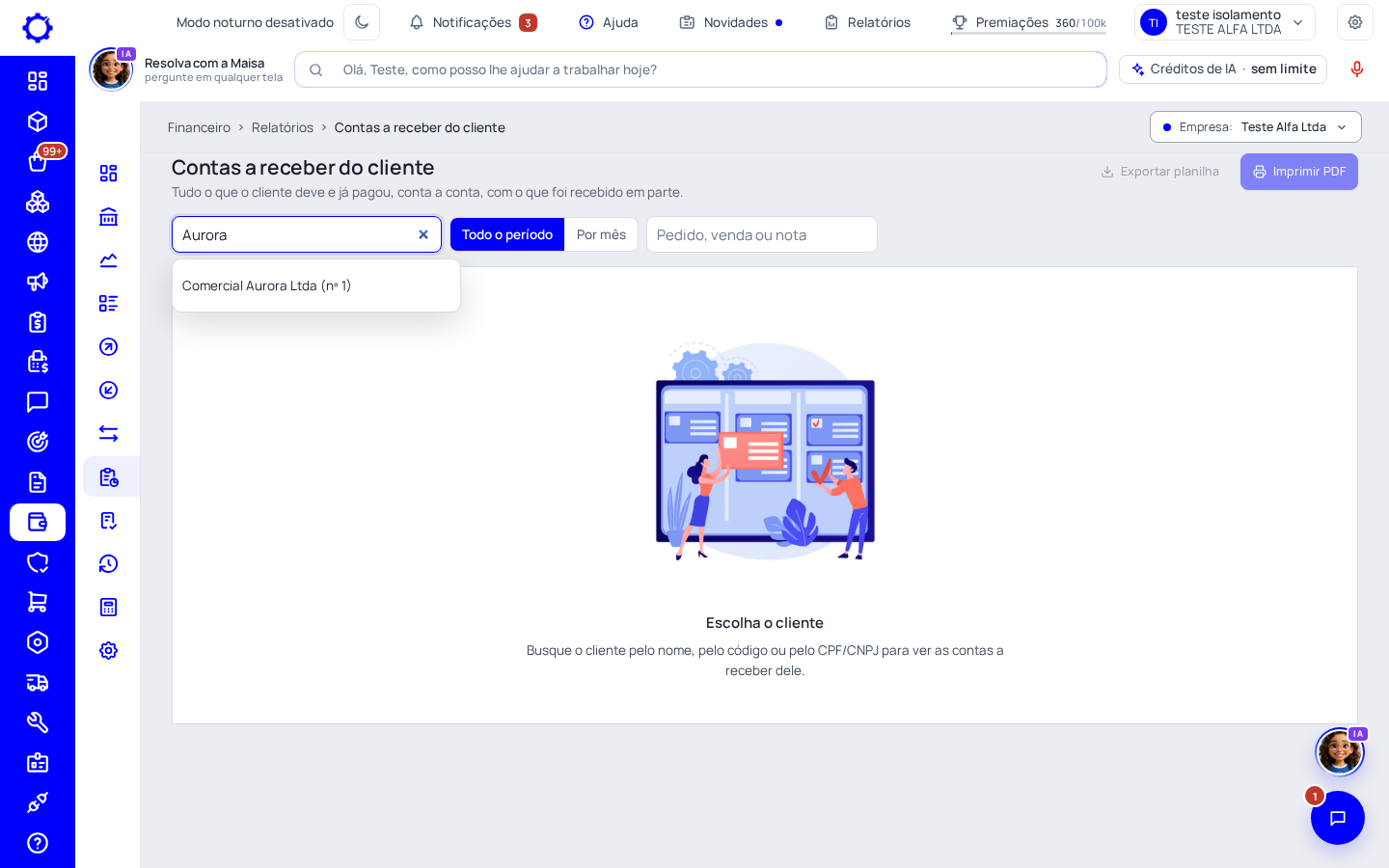Passo 2: Busque o cliente