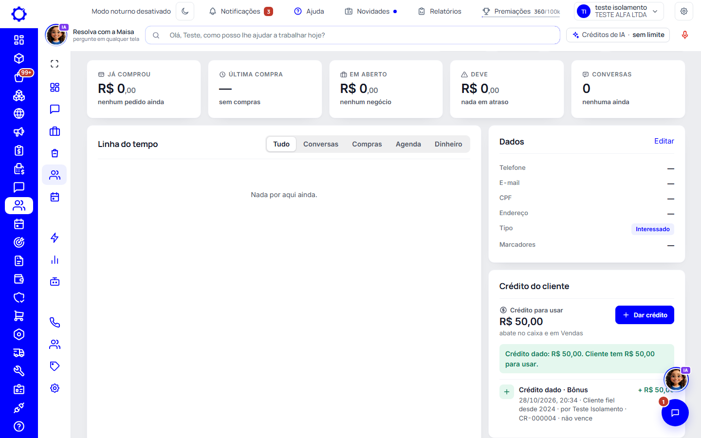 Passo 2: Veja o saldo e o extrato