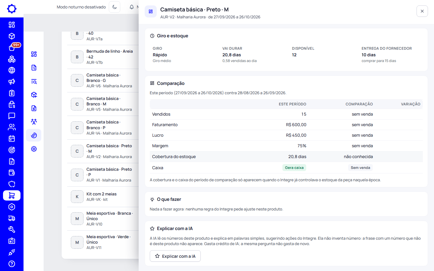 Passo 5: Compare e veja o que fazer