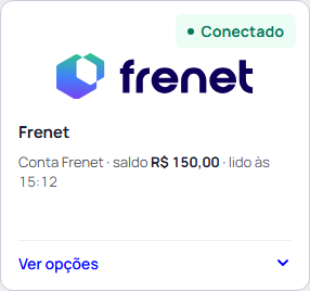 Passo 4: Confira a conta e o saldo