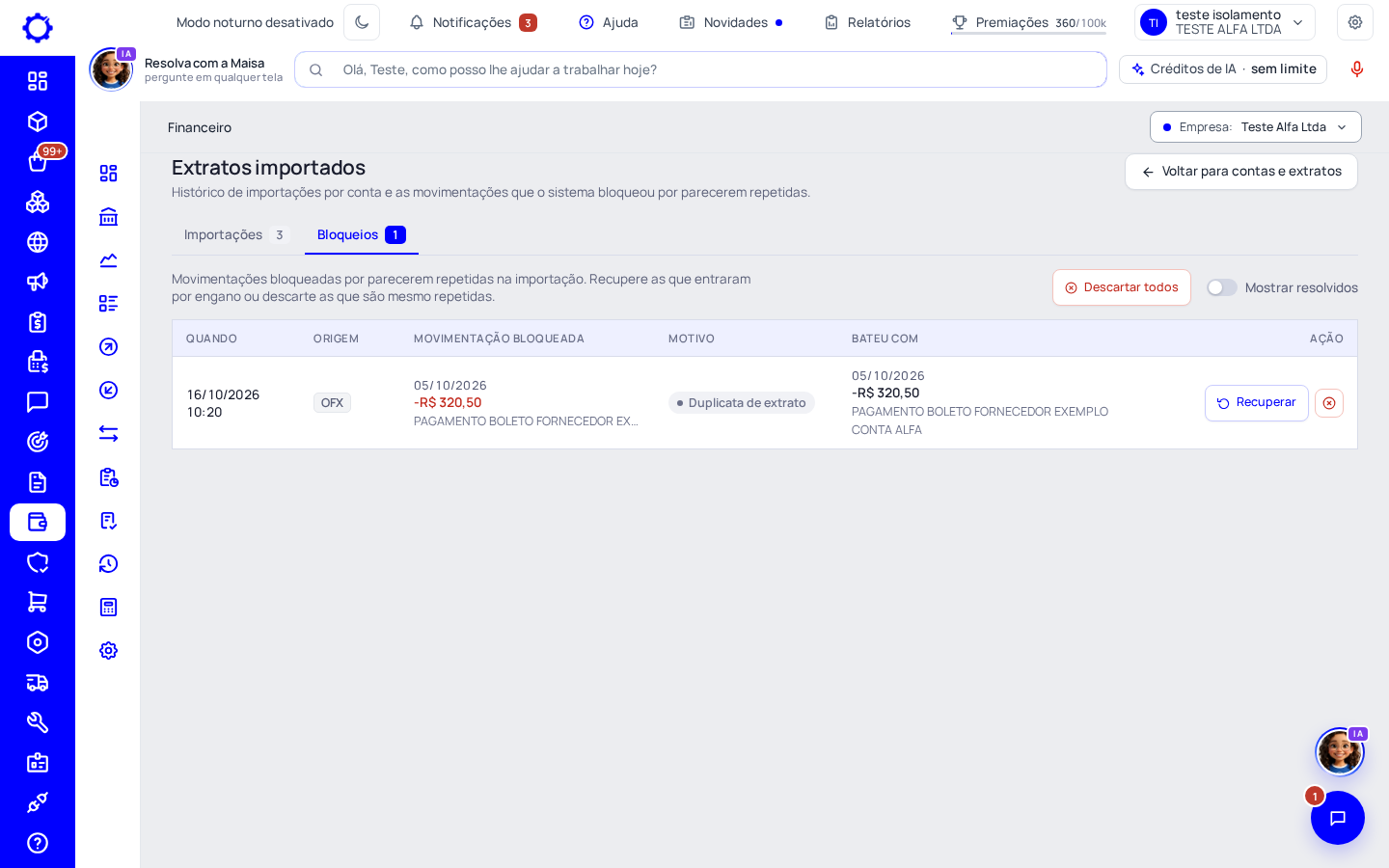Passo 5: Decida o que foi bloqueado