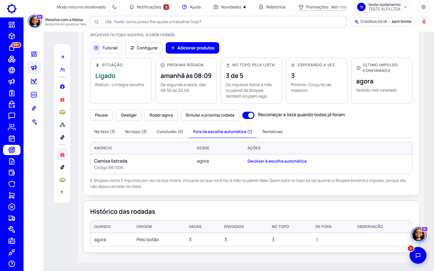 Passo 8: Tire um anúncio da escolha automática