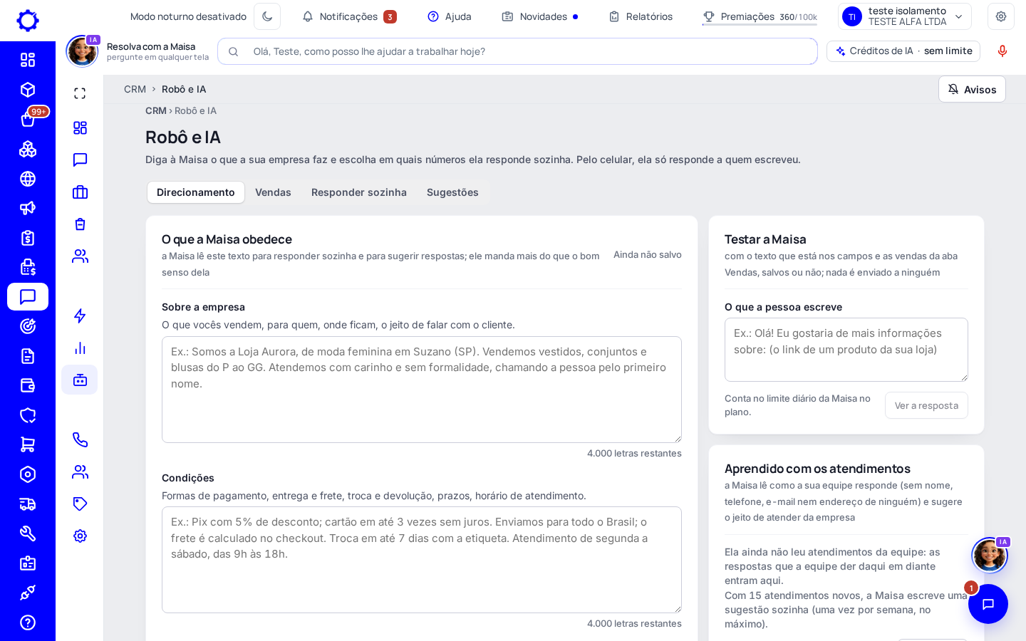 Passo 1: Escreva o direcionamento