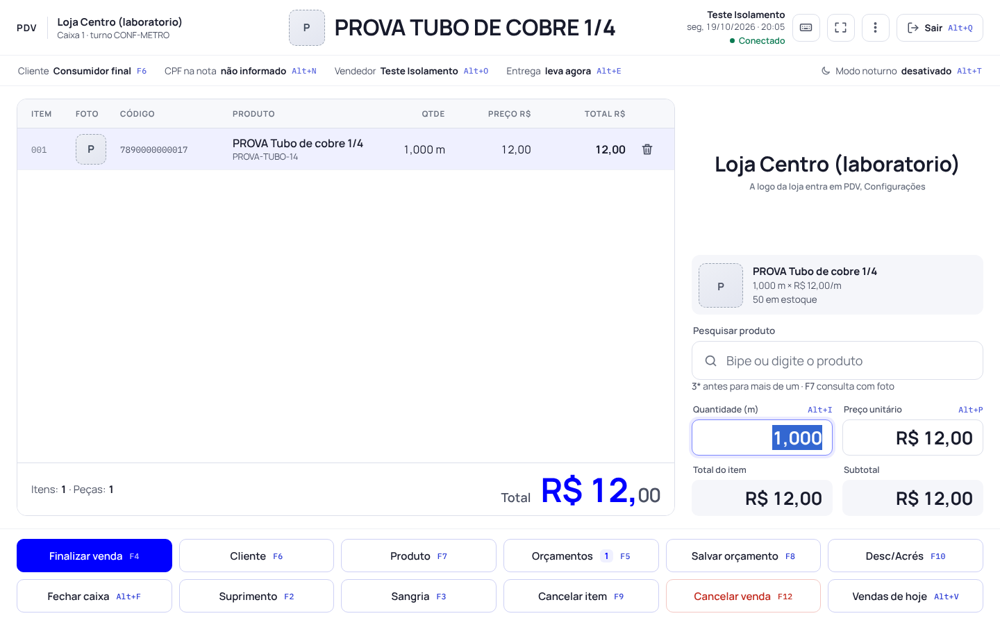Passo 4: Bipe ou procure o produto
