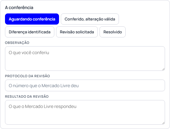Passo 5: Marque a situação e guarde o comprovante