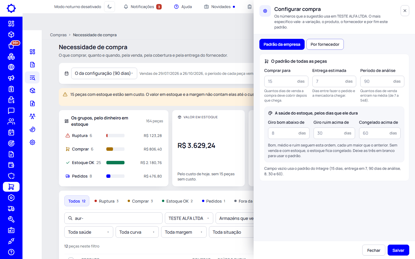 Passo 4: Configure a compra