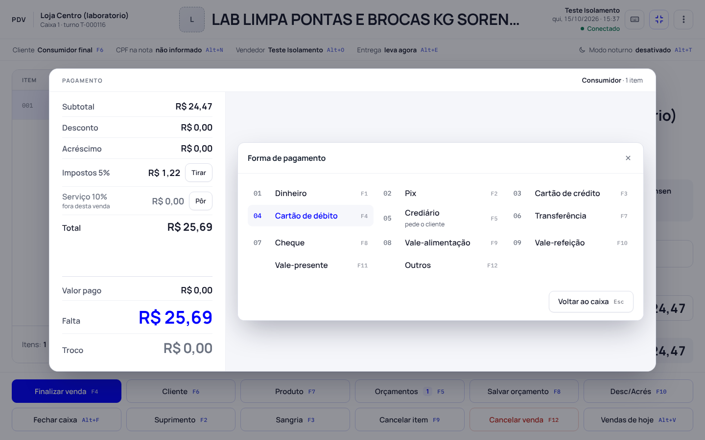 Passo 1: Finalize e escolha a forma