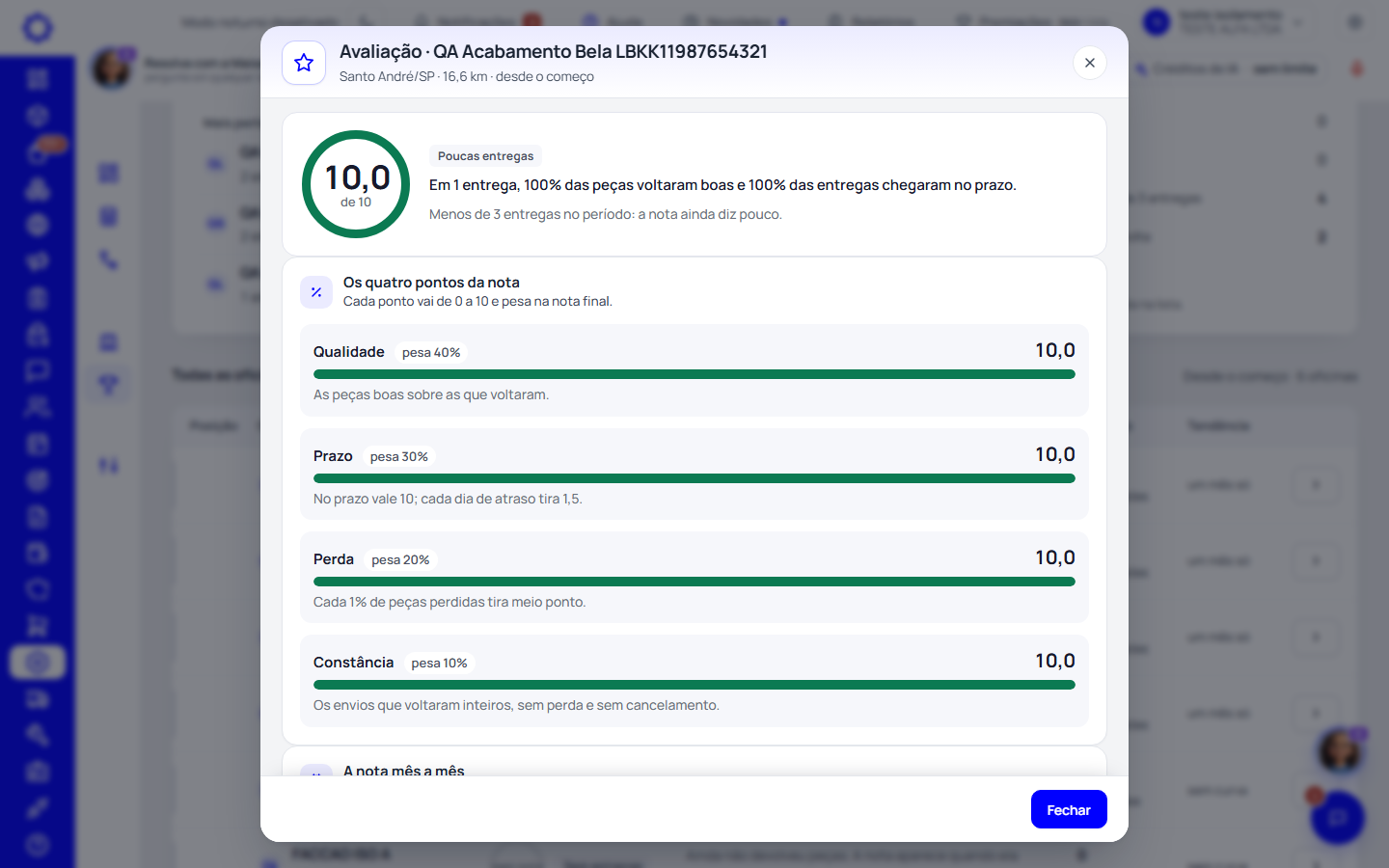 Passo 6: Veja a avaliação da oficina
