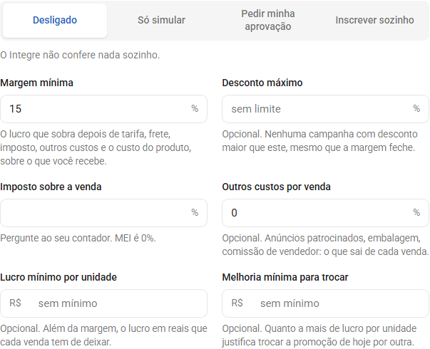 Passo 3: Escolha o modo e diga os seus números