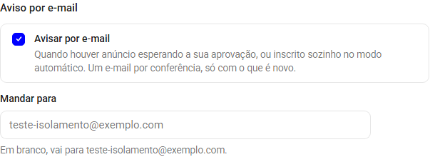Passo 7: Ligue o aviso por e-mail