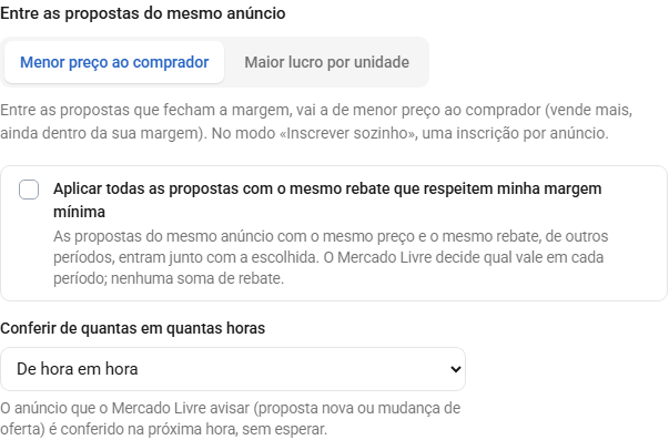 Passo 6: Diga como escolher entre as propostas do mesmo anúncio