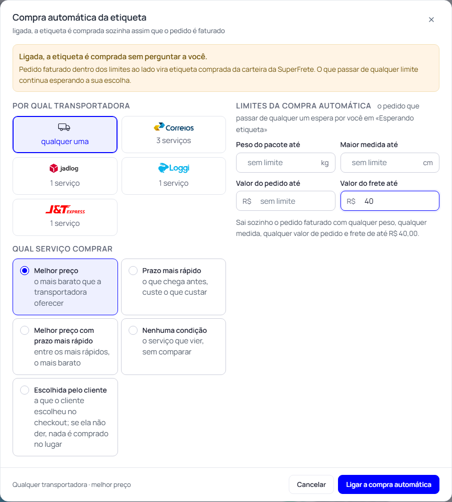Passo 9: Compra sozinha (opcional)