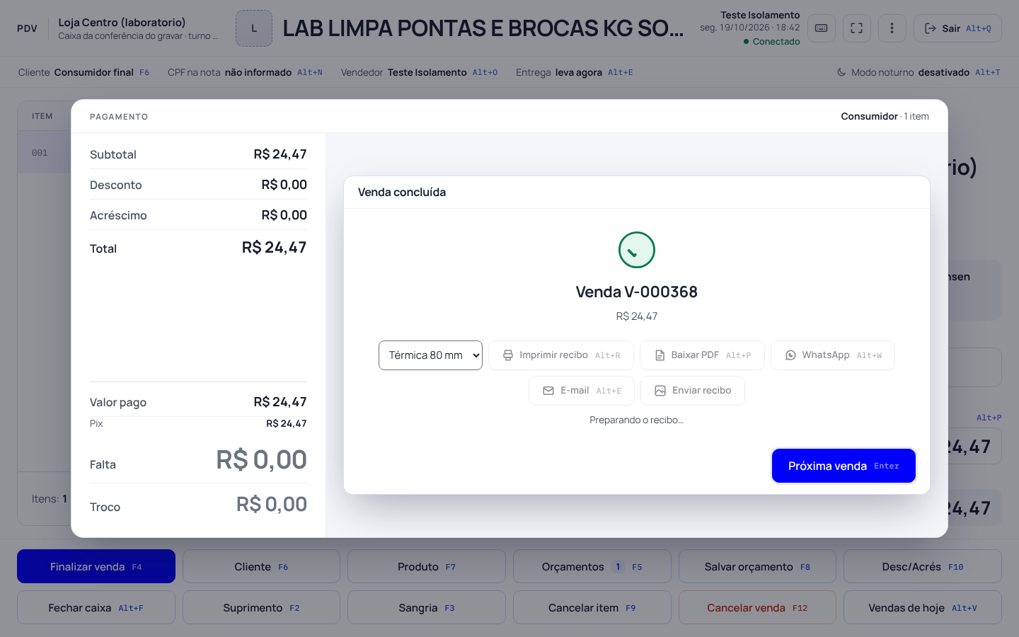 Passo 3: Receba como sempre