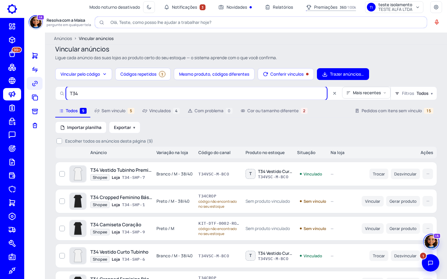 Passo 1: Abra Vincular anúncios